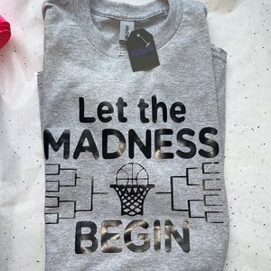 MARCH BASKETBALL MADNESS BRACKET UNISEX TSHIRTS